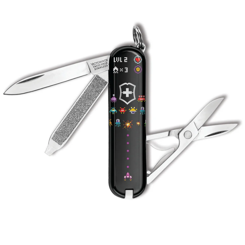 Victorinox Arcade Invaders from Space Classic SD Designer Swiss Army Knife