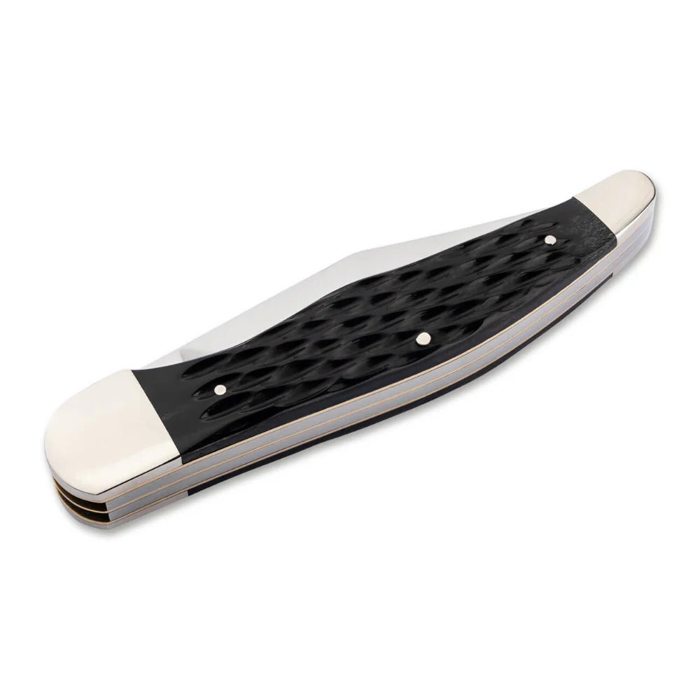 Boker TS 2.0 Jigged Black Bone 1095 Hunter Folding Knife - Image 2