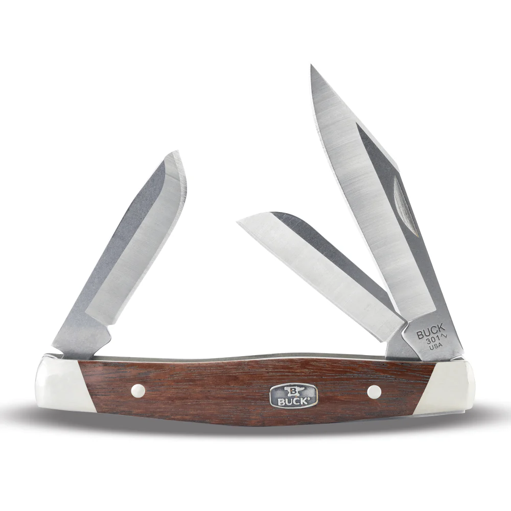 Buck 301 Stockman Folding Pocket Knife, Wood Handle - Image 10