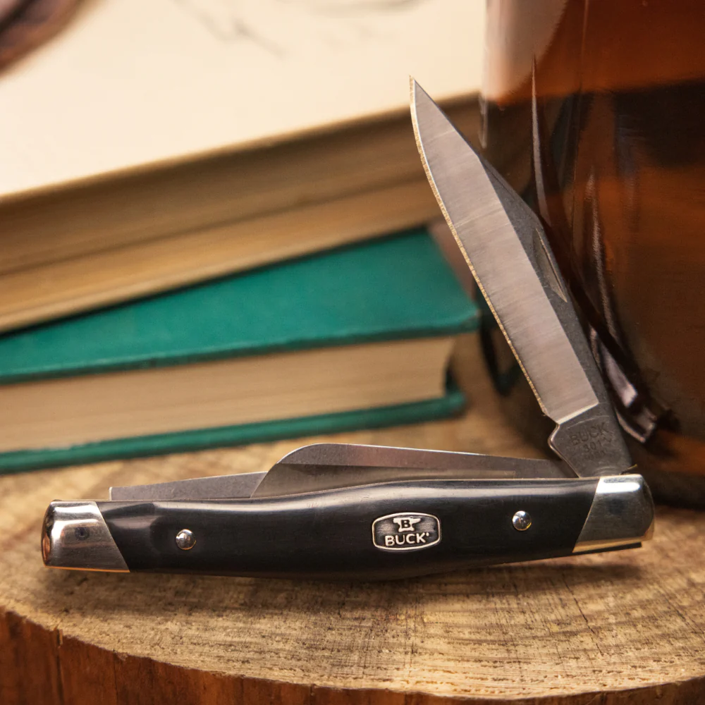 Buck 301 Stockman Folding Pocket Knife, Wood Handle - Image 6