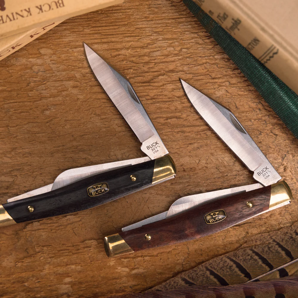 Buck 301 Stockman Folding Pocket Knife, Wood Handle - Image 8