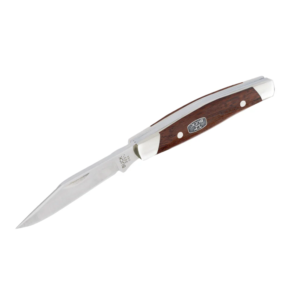 Buck 303 Cadet Folding Pocket Knife, Wood Handle - Image 2