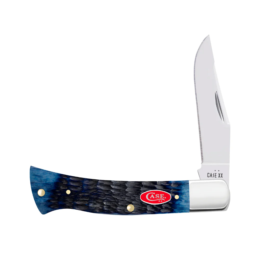 Case Axe Handle Rogers Jig Navy Blue Bone Pocket Knife