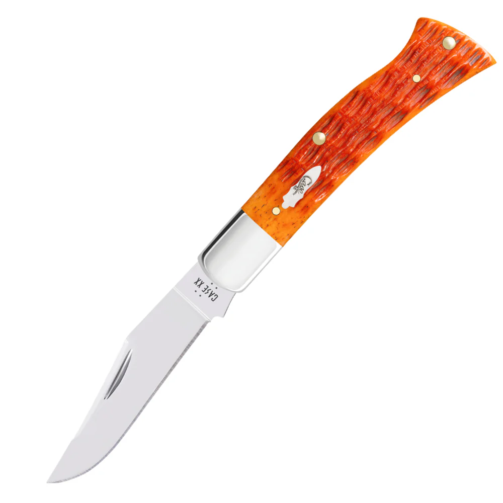 Case Axe Handle Tequila Sunrise Bone Pocket Knife - Image 2