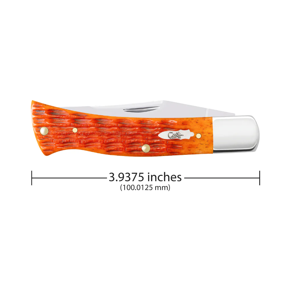 Case Axe Handle Tequila Sunrise Bone Pocket Knife - Image 3