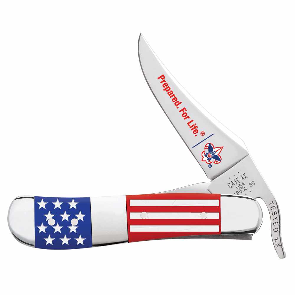 Case Scouting America RussLock US Flag Pocket Knife