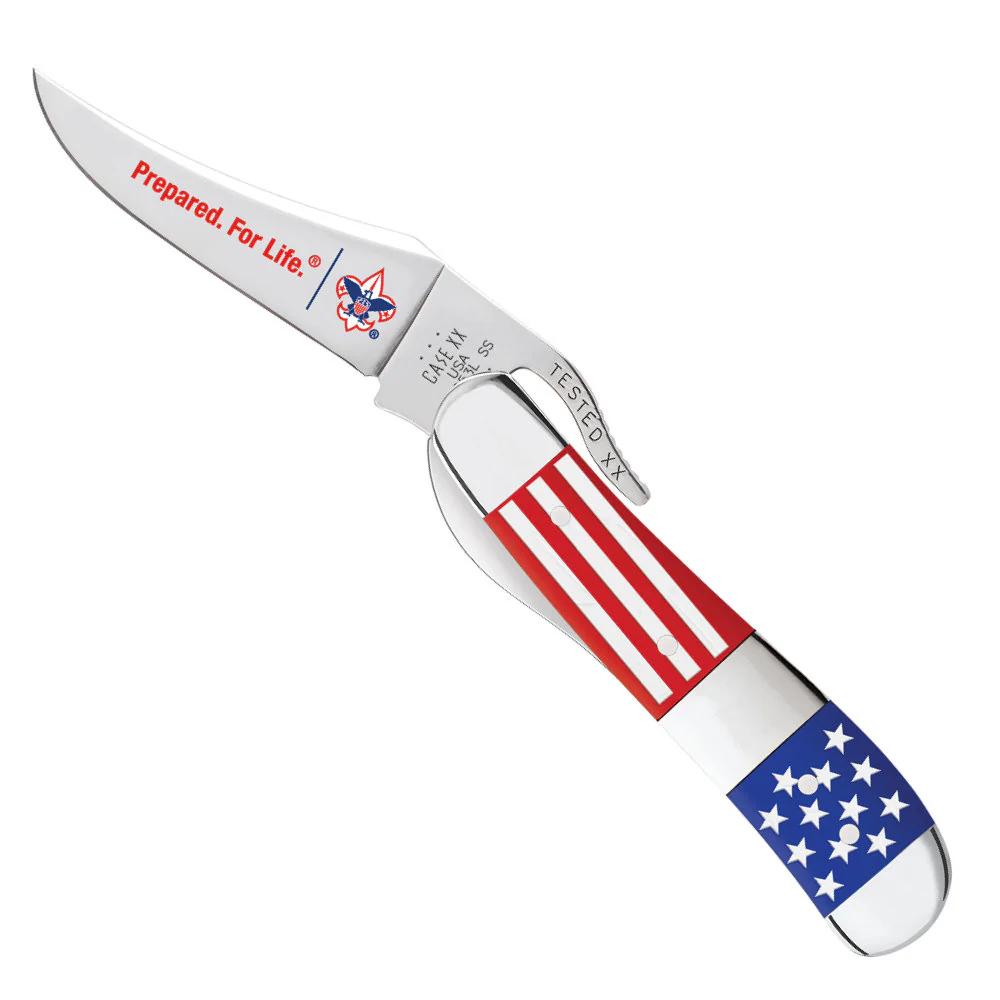 Case Scouting America RussLock US Flag Pocket Knife - Image 4