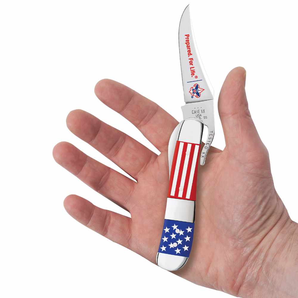 Case Scouting America RussLock US Flag Pocket Knife - Image 5