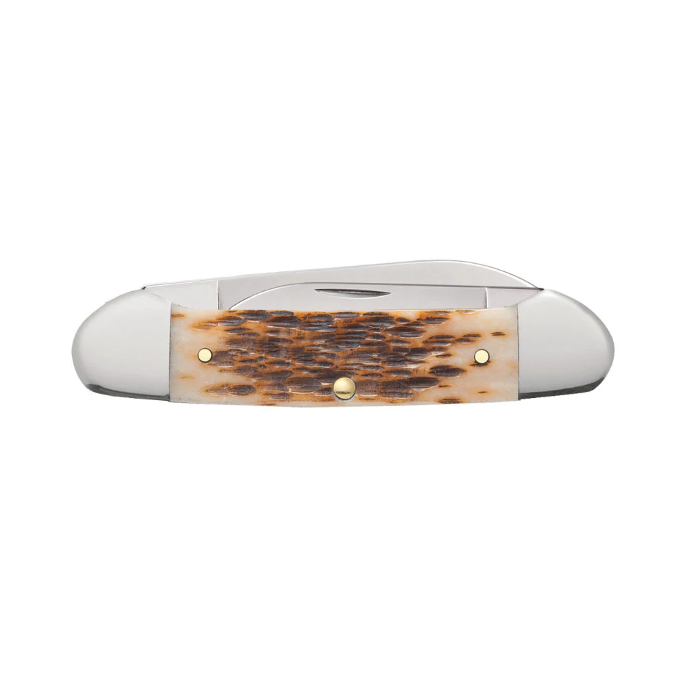 Case Canoe Amber Bone Pocket Knife - Image 3