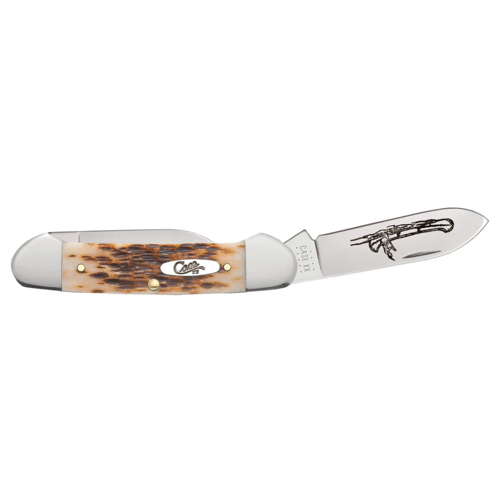 Case Canoe Amber Bone Pocket Knife - Image 4