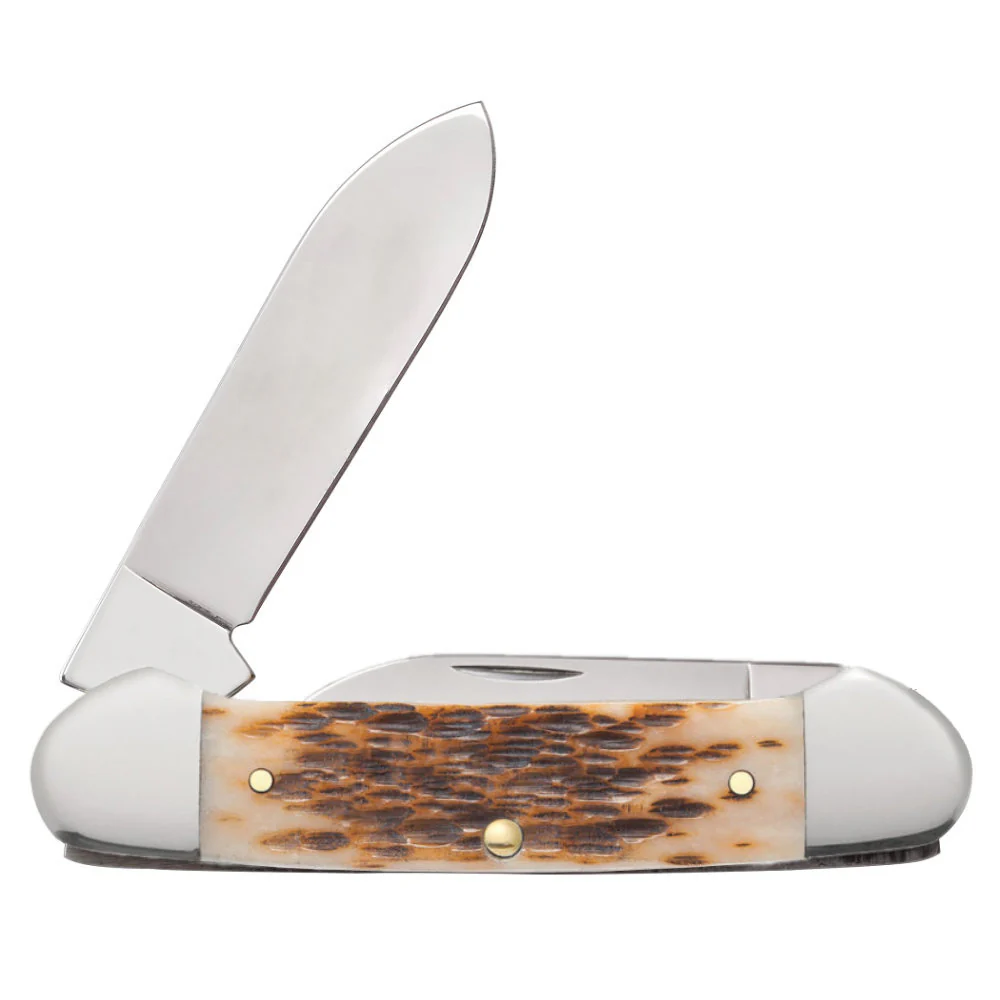 Case Canoe Amber Bone Pocket Knife - Image 6