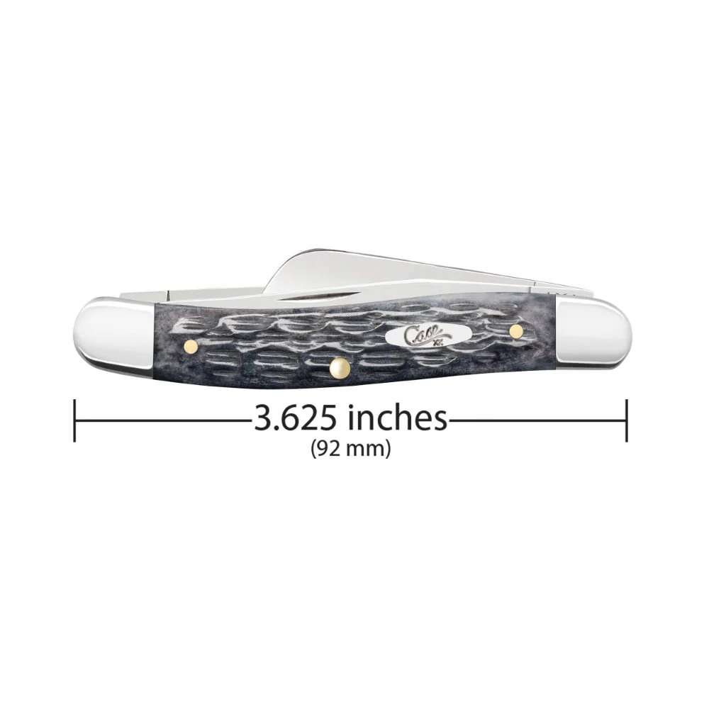 Case CS Medium Stockman Pocket Worn Grey Bone Pocket Knife - Image 2