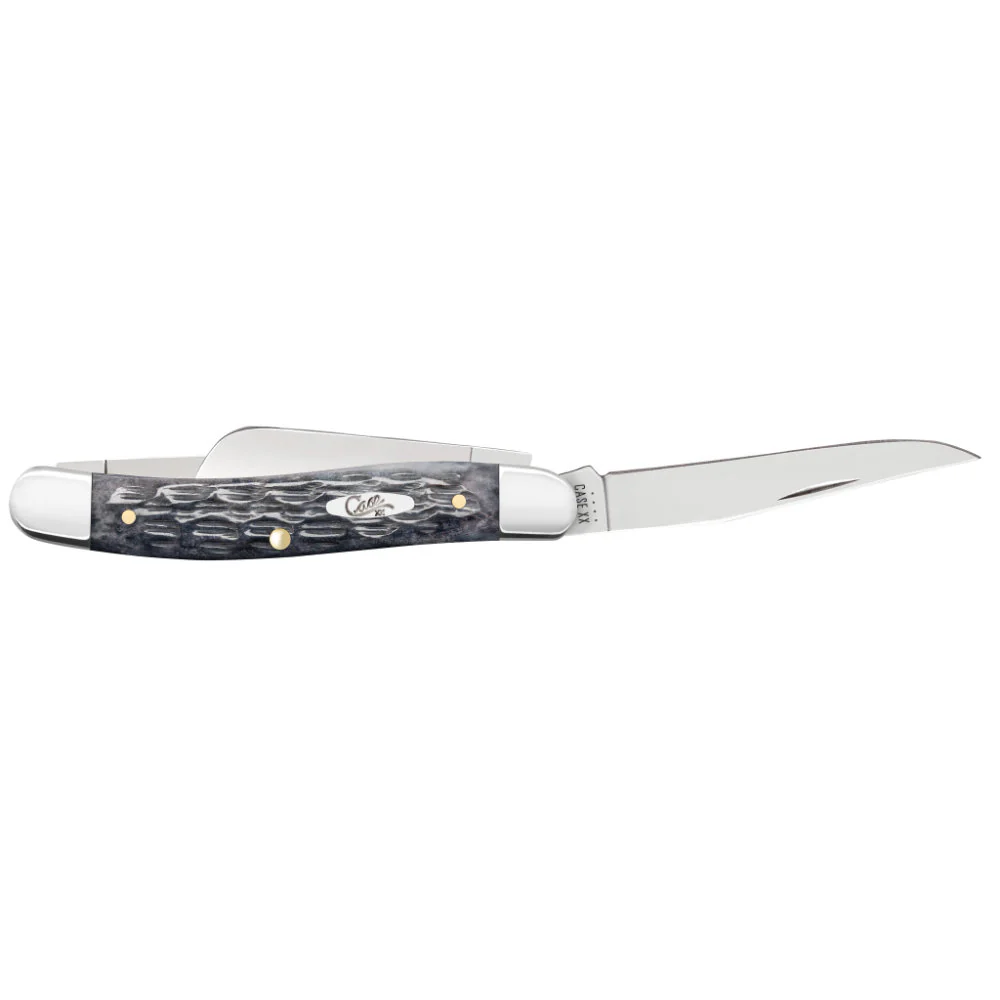 Case CS Medium Stockman Pocket Worn Grey Bone Pocket Knife - Image 4