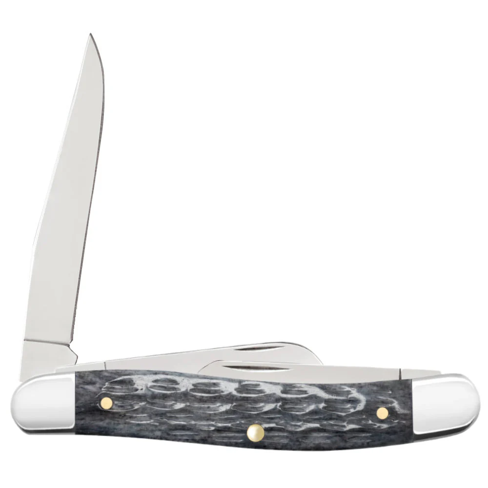 Case CS Medium Stockman Pocket Worn Grey Bone Pocket Knife - Image 6