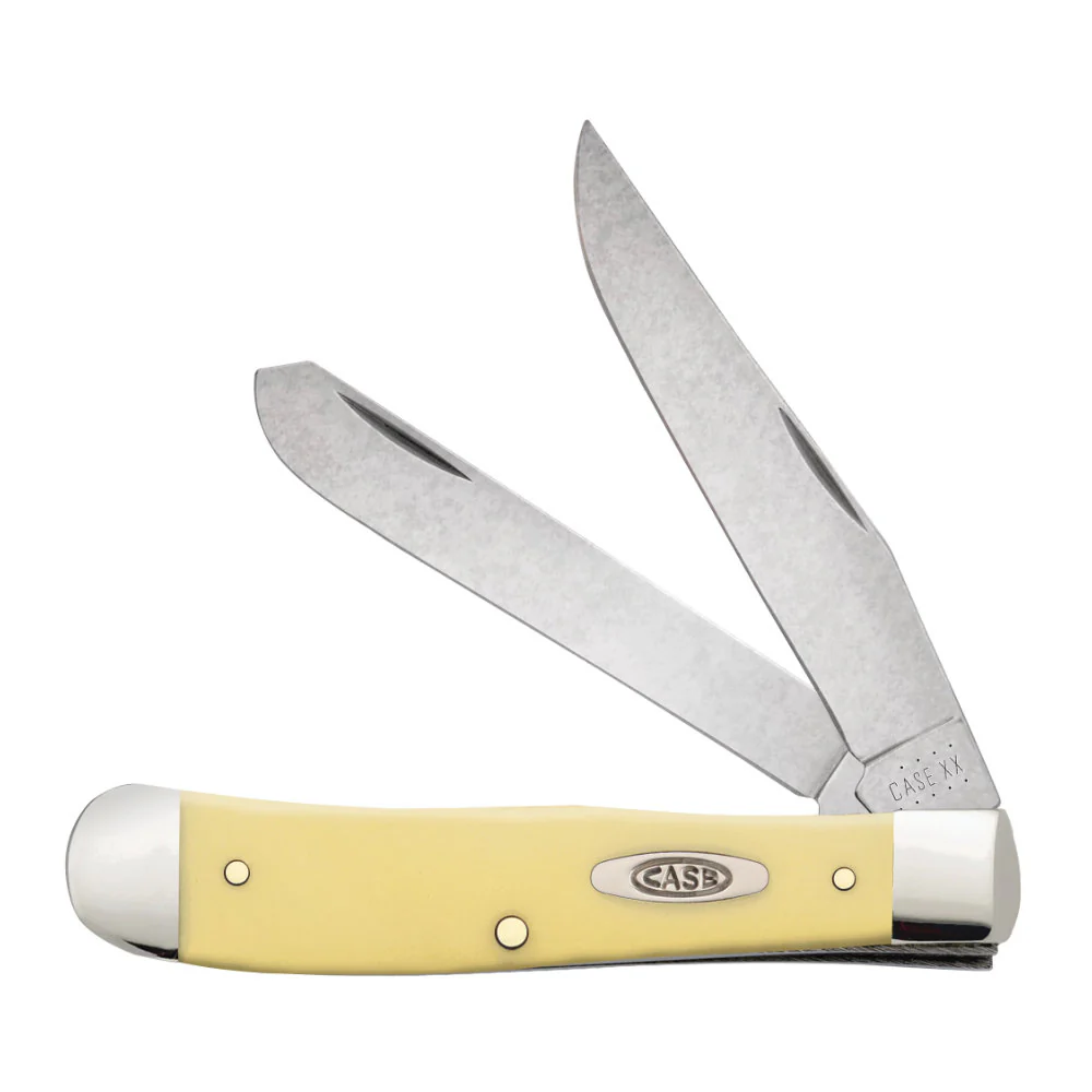 Case CS Trapper Smooth Yellow Synthetic Pocket Knife