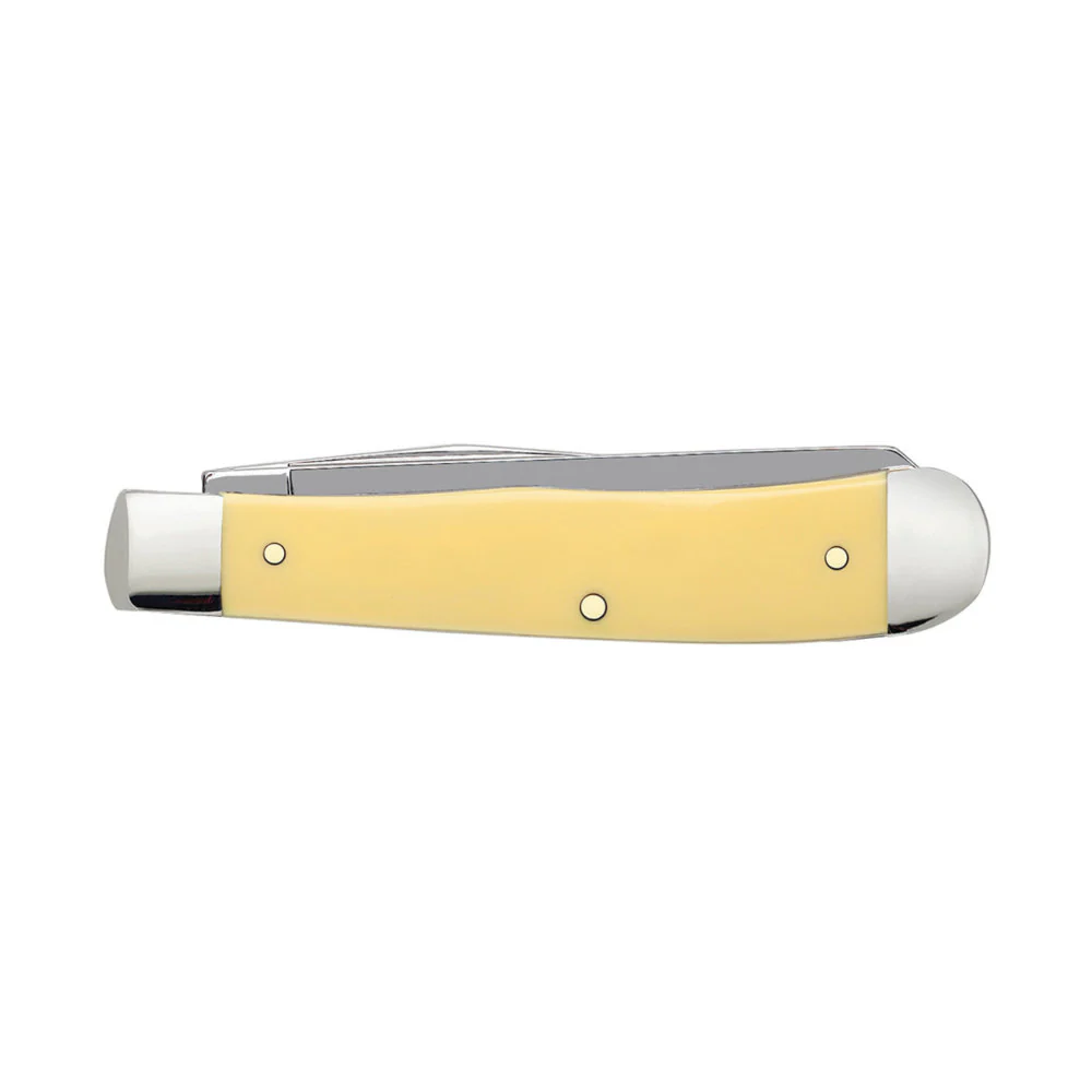Case CS Trapper Smooth Yellow Synthetic Pocket Knife - Image 4