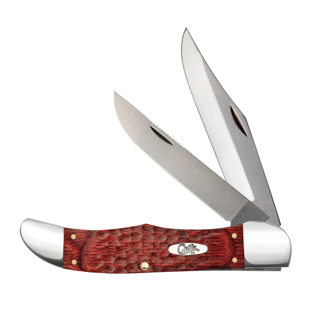 Case Folding Hunter Rosewood Knife with Leather Sheath