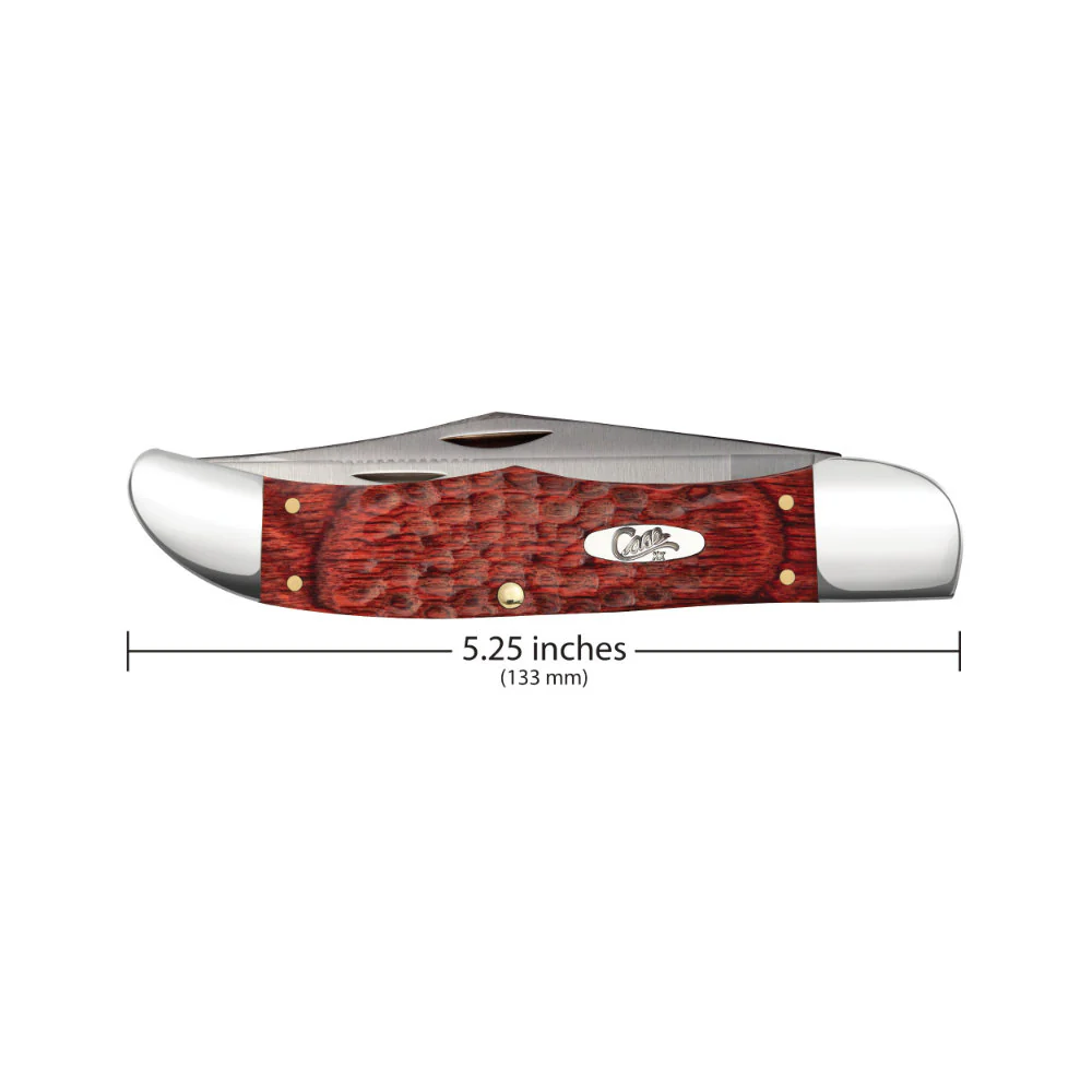 Case Folding Hunter Rosewood Knife with Leather Sheath - Image 3