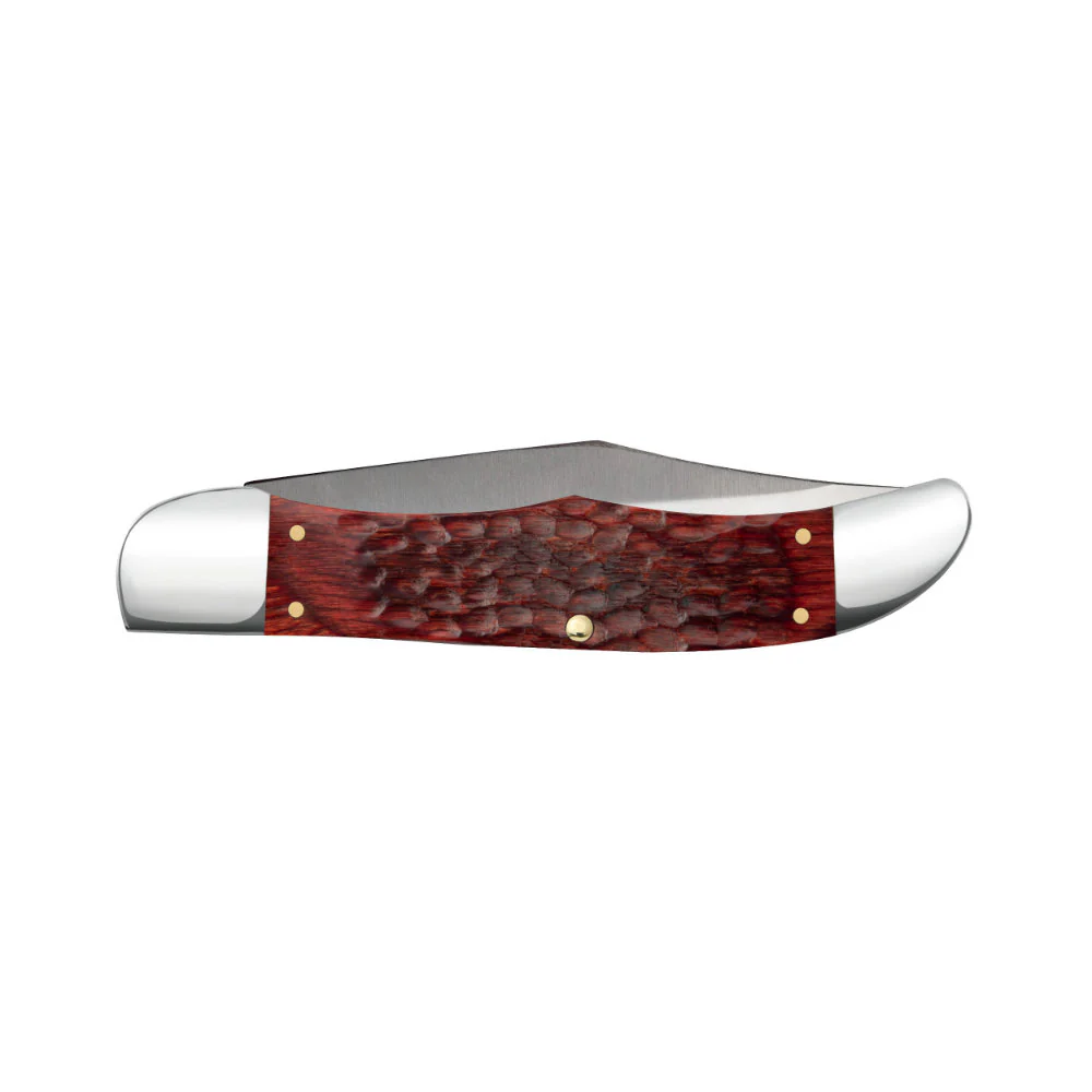Case Folding Hunter Rosewood Knife with Leather Sheath - Image 4