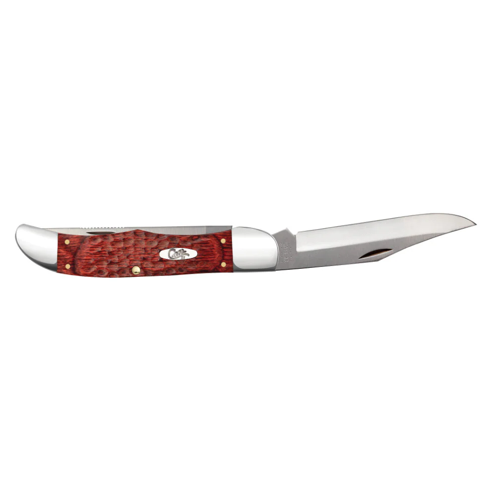 Case Folding Hunter Rosewood Knife with Leather Sheath - Image 5