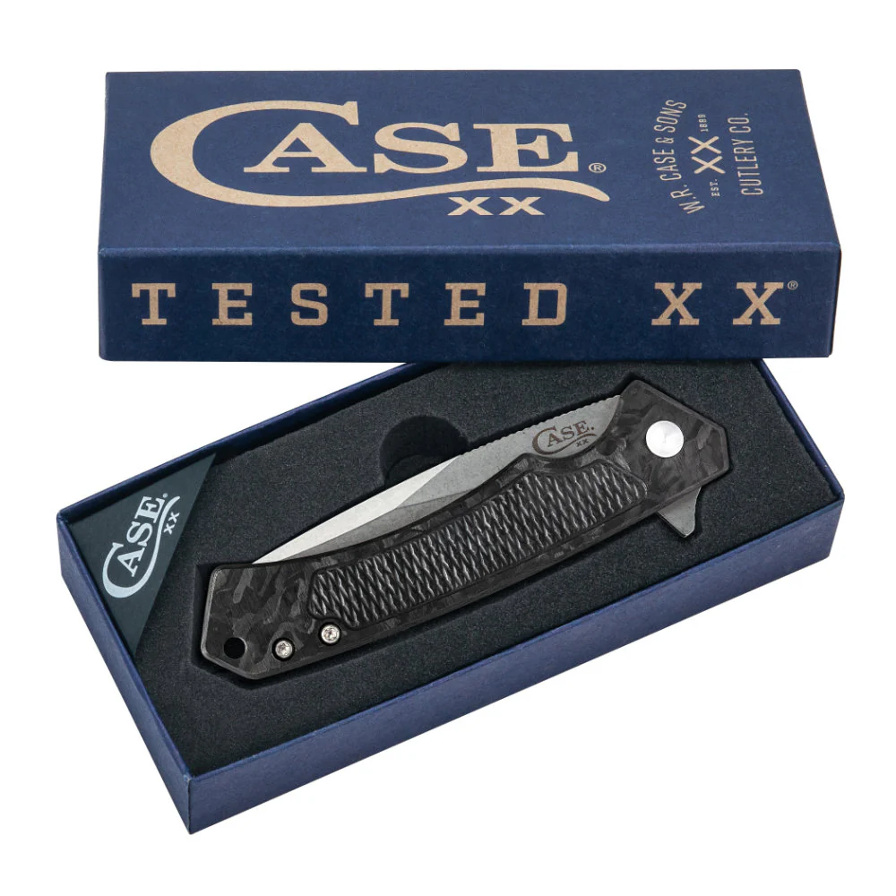 Case Marilla Marbled Carbon Fiber and Anodized Aluminum Pocket Knife - Image 6