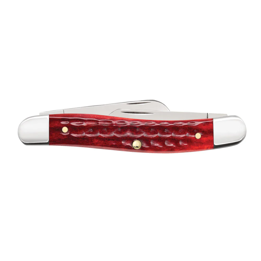 Case Medium Stockman Pocket Worn Old Red Bone Pocket Knife - Image 3