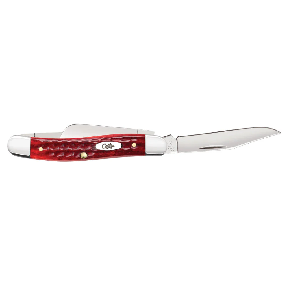 Case Medium Stockman Pocket Worn Old Red Bone Pocket Knife - Image 4