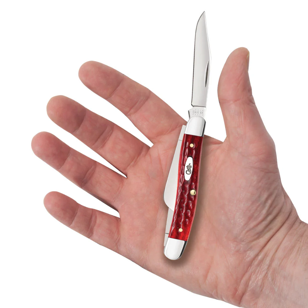 Case Medium Stockman Pocket Worn Old Red Bone Pocket Knife - Image 5