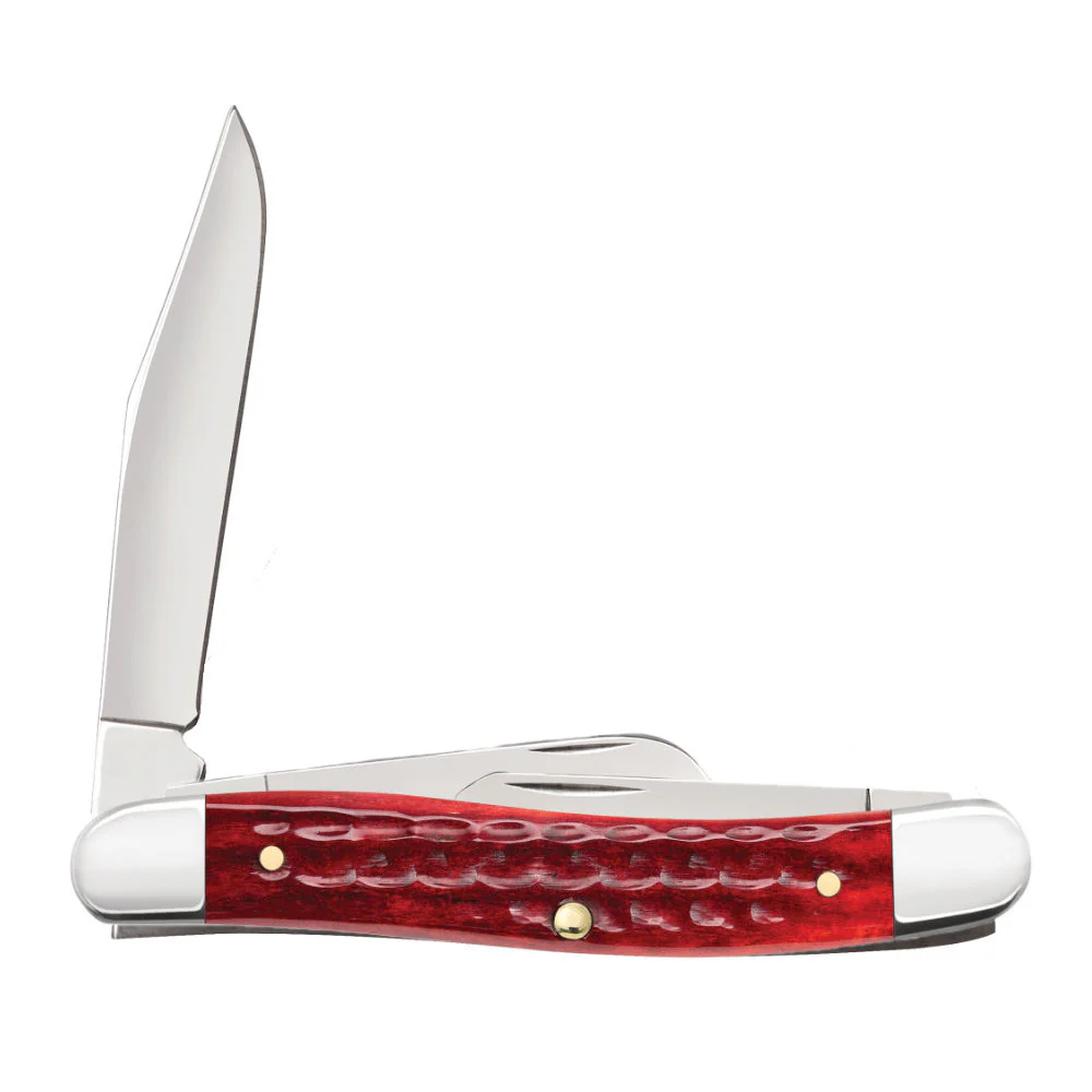 Case Medium Stockman Pocket Worn Old Red Bone Pocket Knife - Image 6