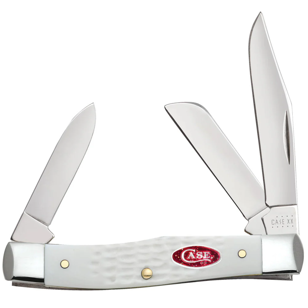 Case Medium Stockman White Synthetic SparXX Pocket Knife