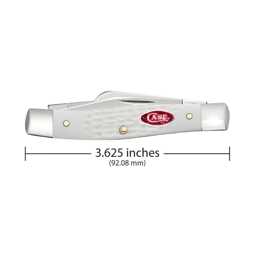 Case Medium Stockman White Synthetic SparXX Pocket Knife - Image 2