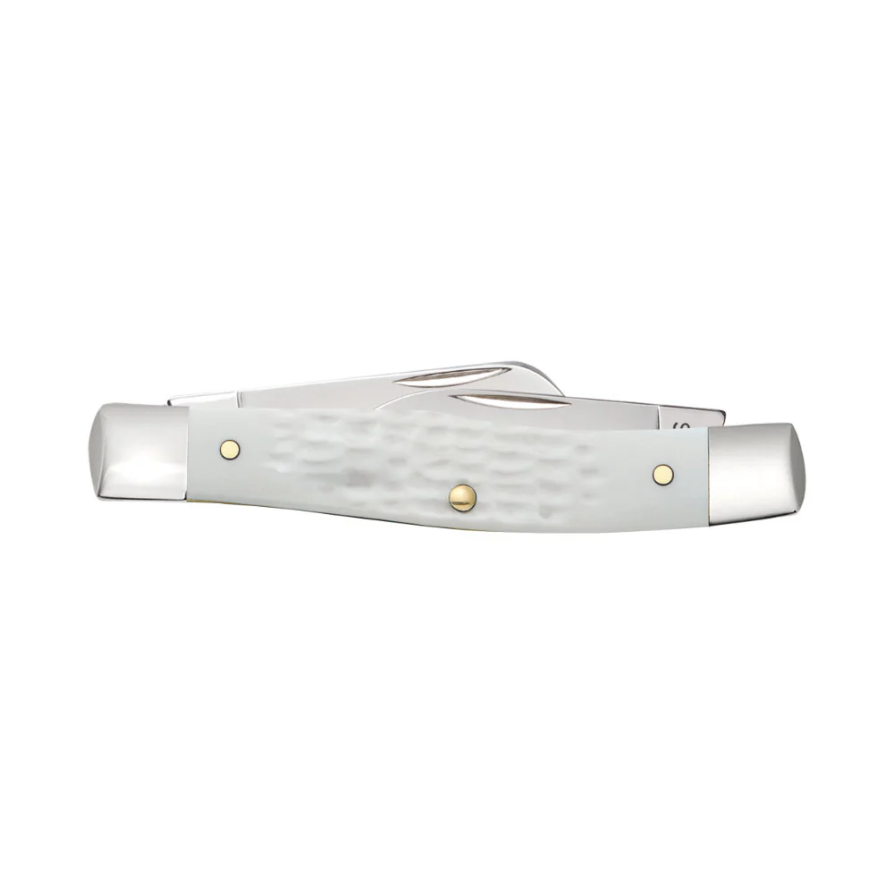 Case Medium Stockman White Synthetic SparXX Pocket Knife - Image 3