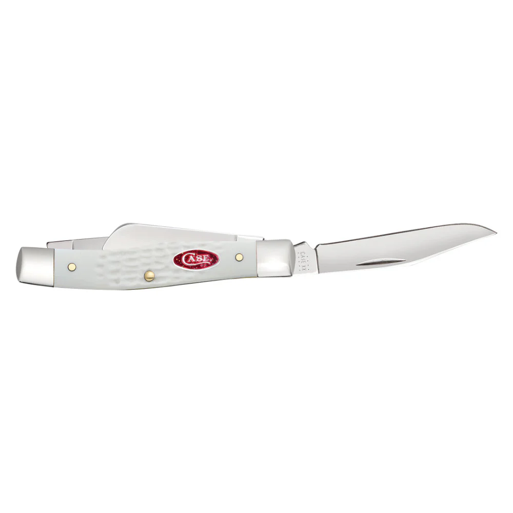 Case Medium Stockman White Synthetic SparXX Pocket Knife - Image 4