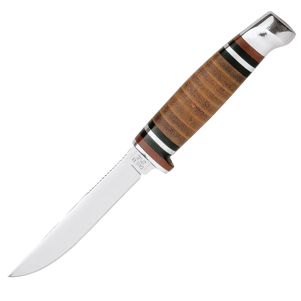 Case Mini FINN Hunter Fixed Blade Knife with Leather Sheath - Image 2