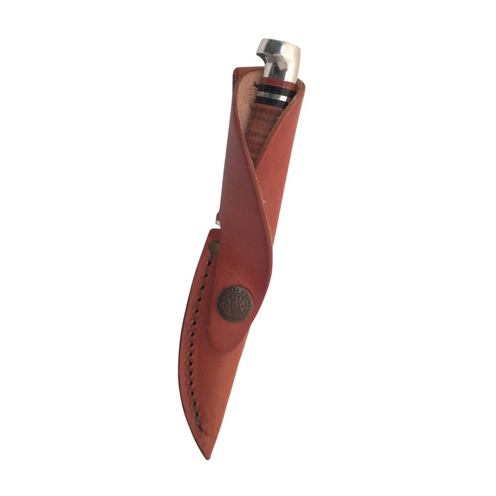 Case Mini FINN Hunter Fixed Blade Knife with Leather Sheath - Image 4