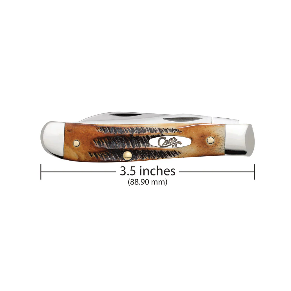 Case Mini Trapper 6.5 BoneStag Pocket Knife - Image 2