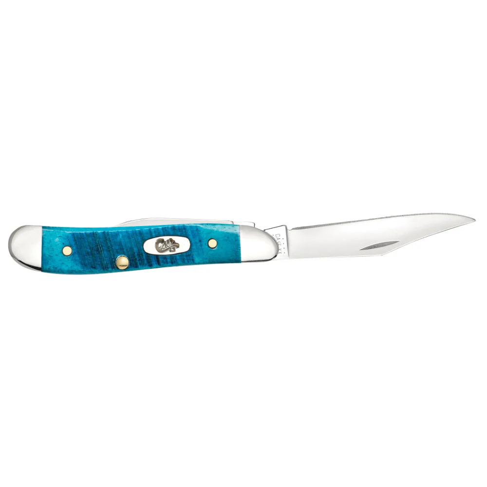 Case Peanut Caribbean Blue Bone Pocket Knife - Image 4