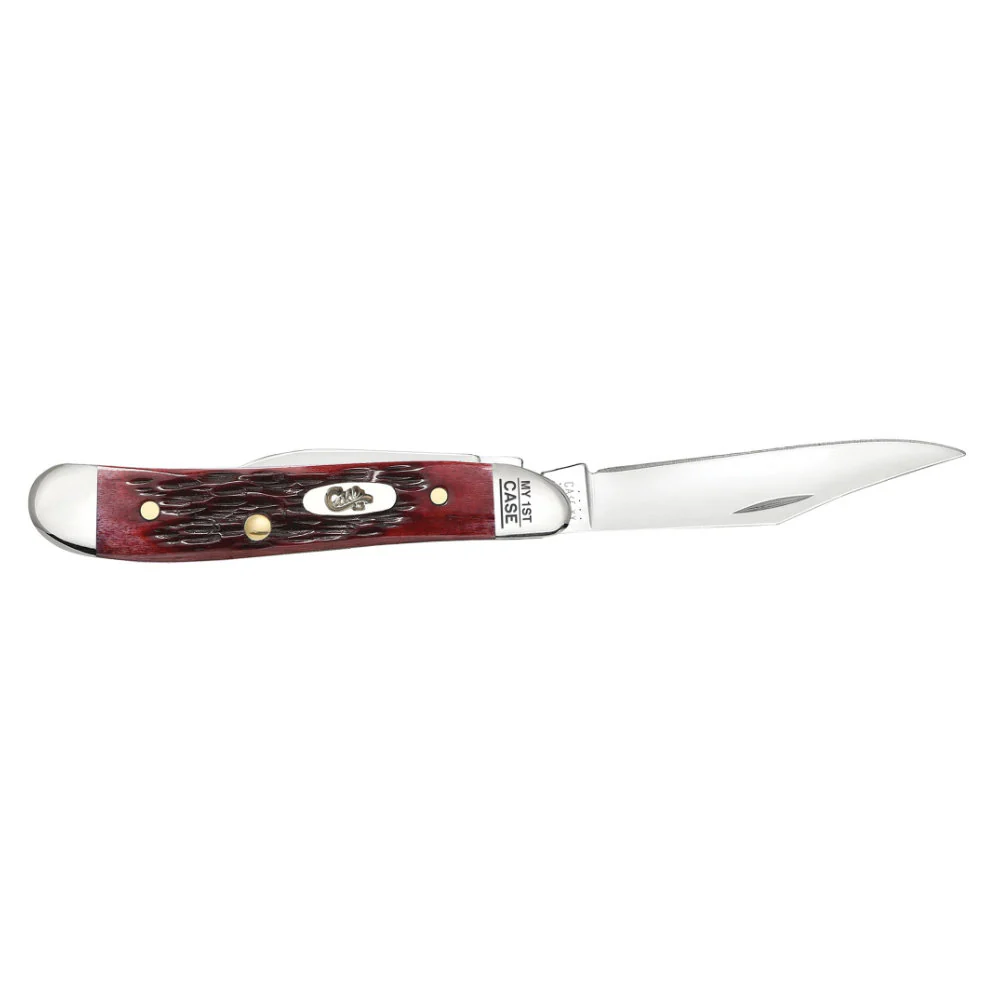 Case Peanut My First Case Pocket Worn Old Red Bone Pocket Knife - Image 4