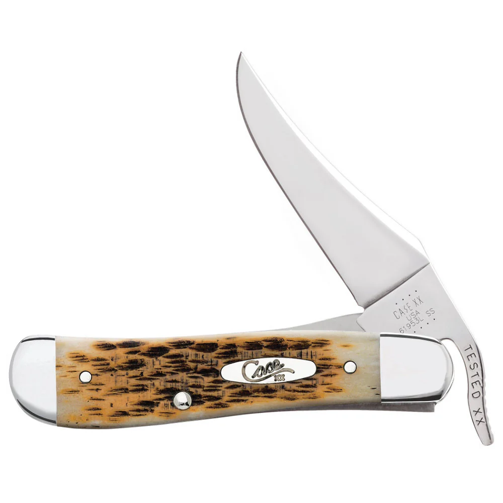 Case RussLock Amber Bone Pocket Knife
