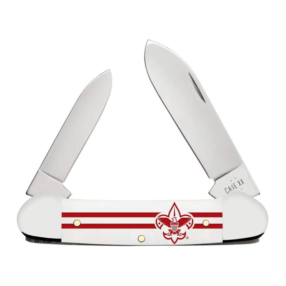 Case Scouting America Canoe White Pocket Knife