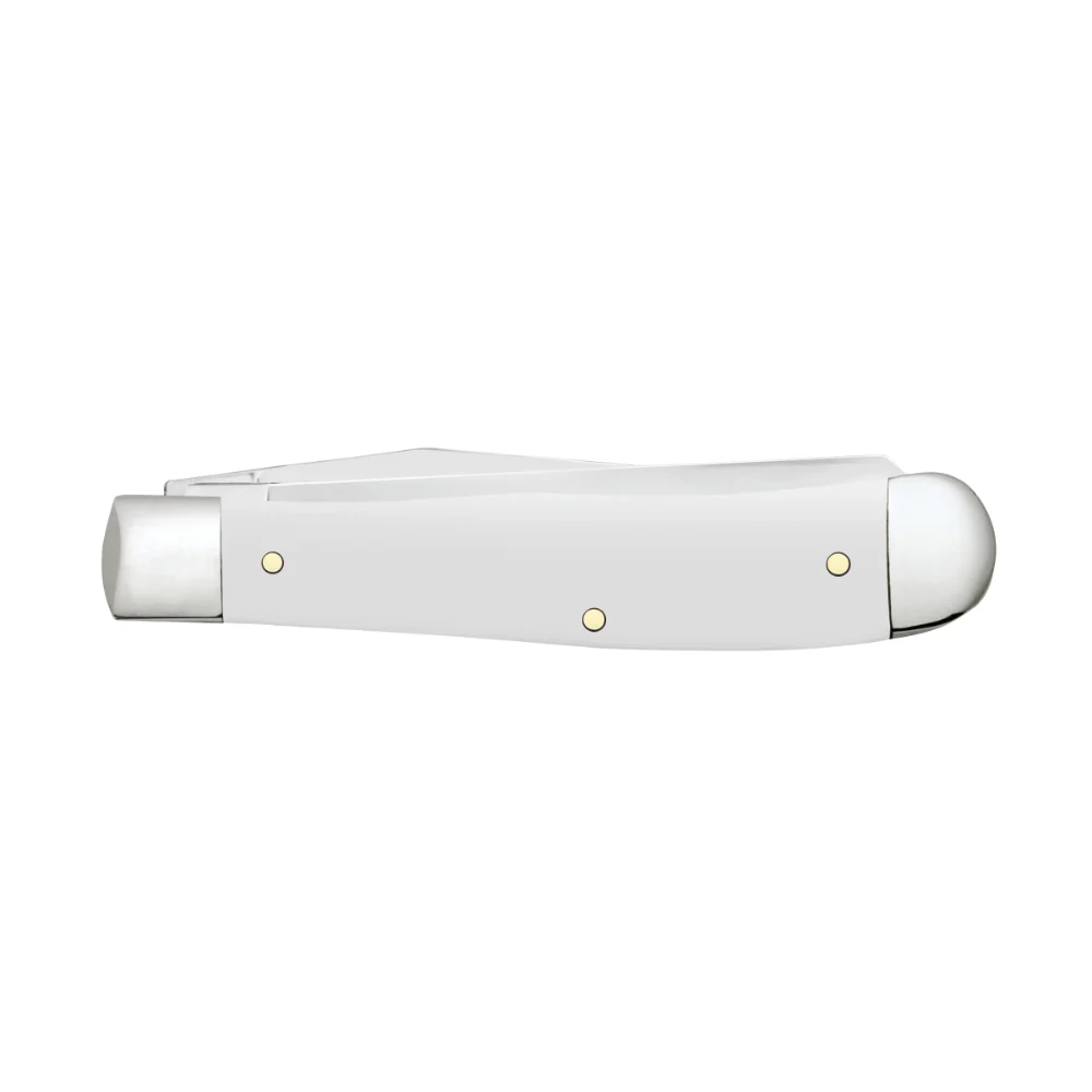 Case Scouting America Trapper Smooth White Synthetic Pocket Knife - Image 3