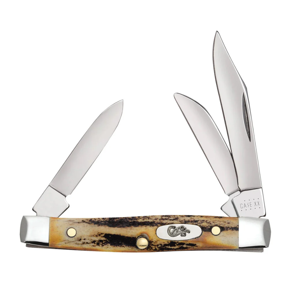 Case Small Stockman Genuine Stag Pocket Knife