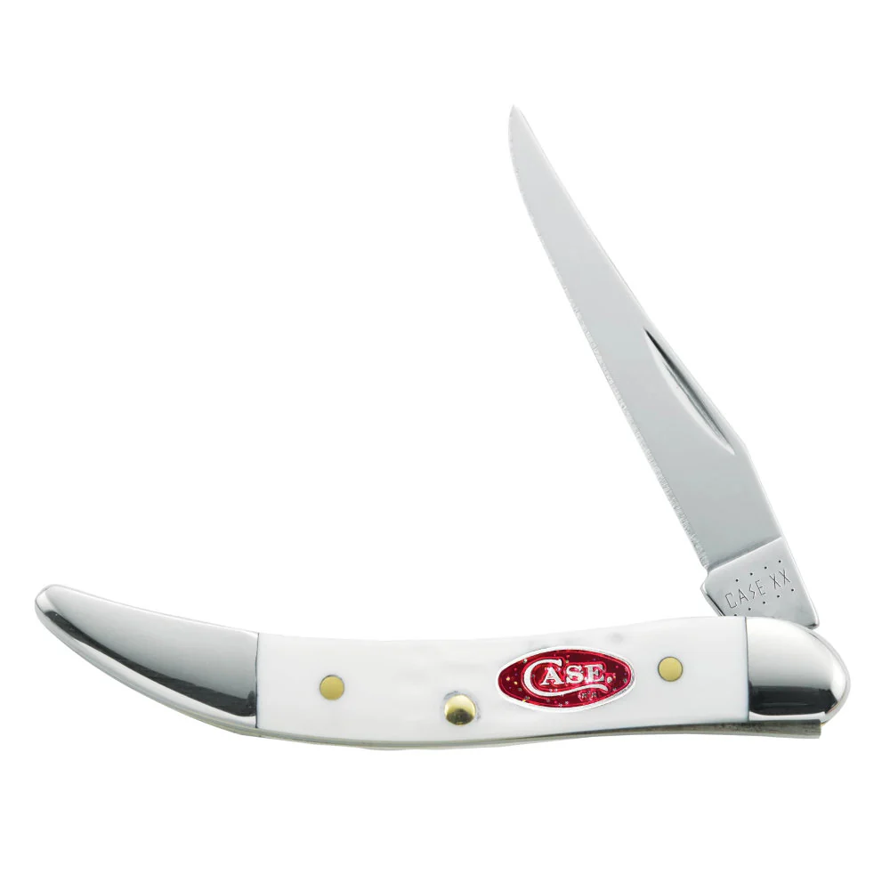 Case Small Texas Toothpick White Synthetic Sparxx Pocket Knife