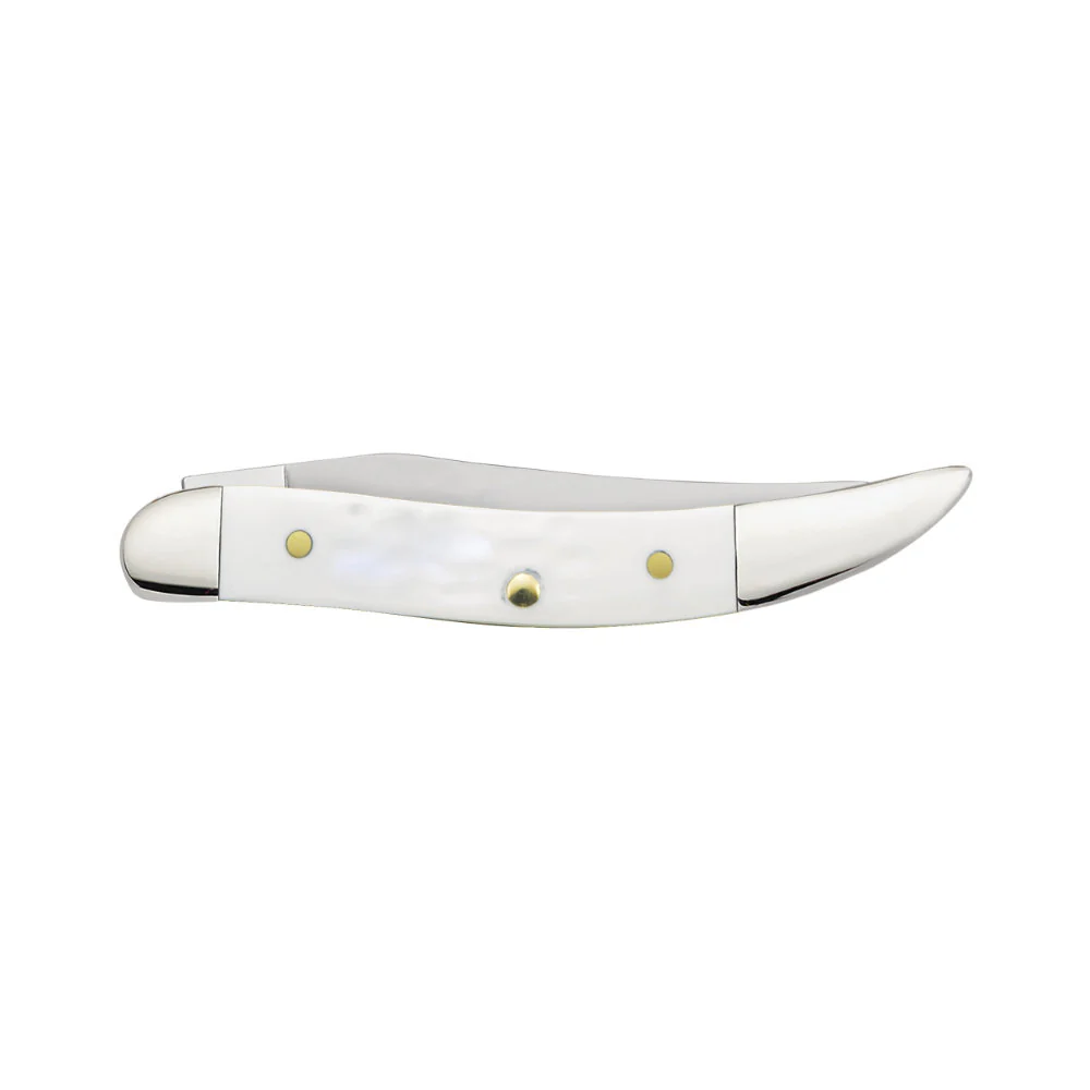 Case Small Texas Toothpick White Synthetic Sparxx Pocket Knife - Image 3