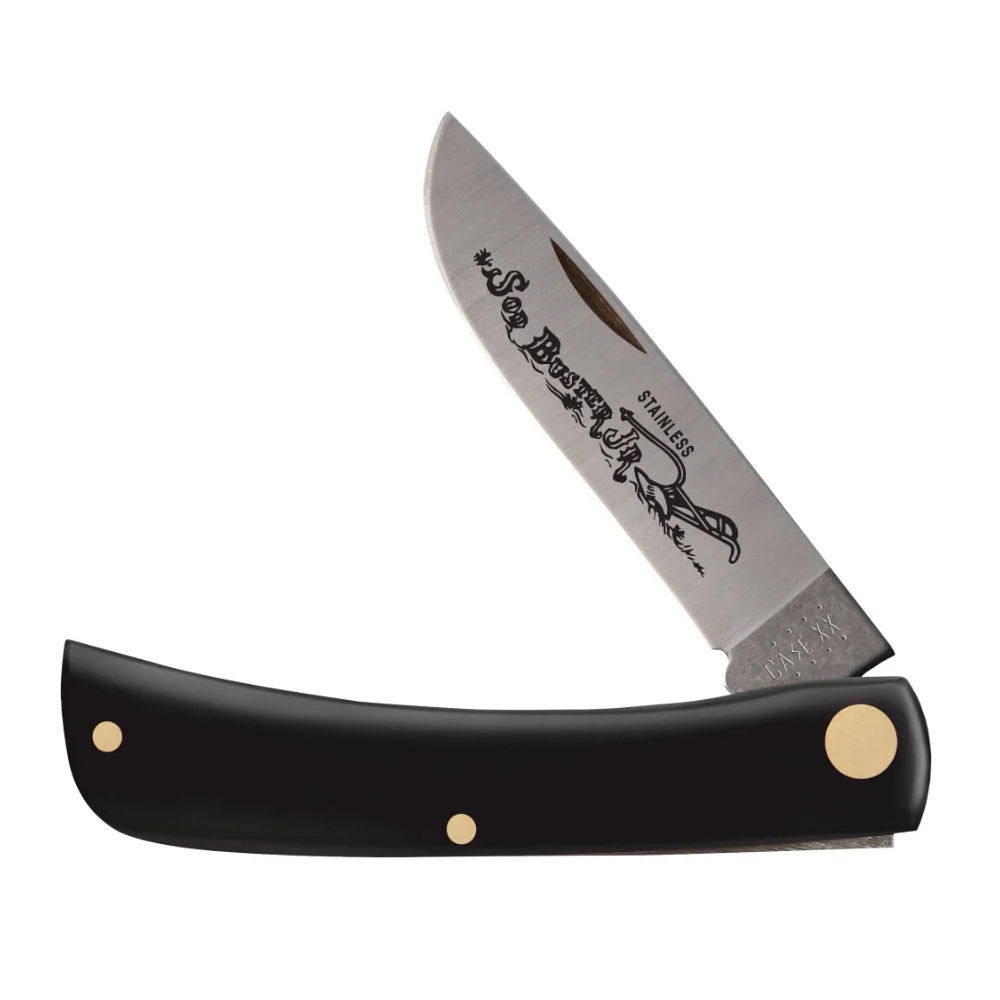 Case Sod Buster Jr Jet Black Pocket Knife