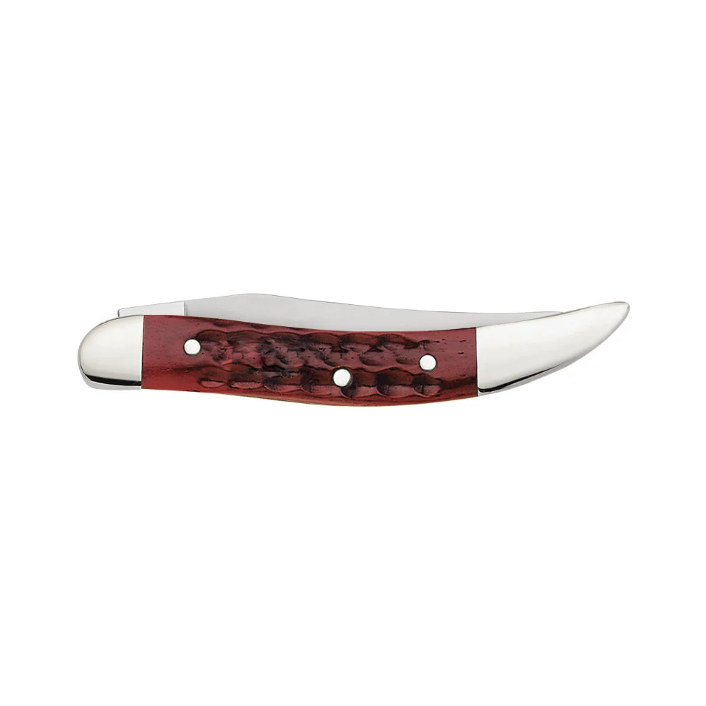 Case Small Texas Toothpick Pocket Worn Old Red Bone Pocket Knife - Image 3
