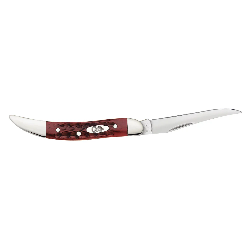 Case Small Texas Toothpick Pocket Worn Old Red Bone Pocket Knife - Image 4