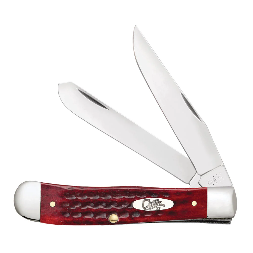 Case Trapper Pocket Worn Old Red Bone Pocket Knife