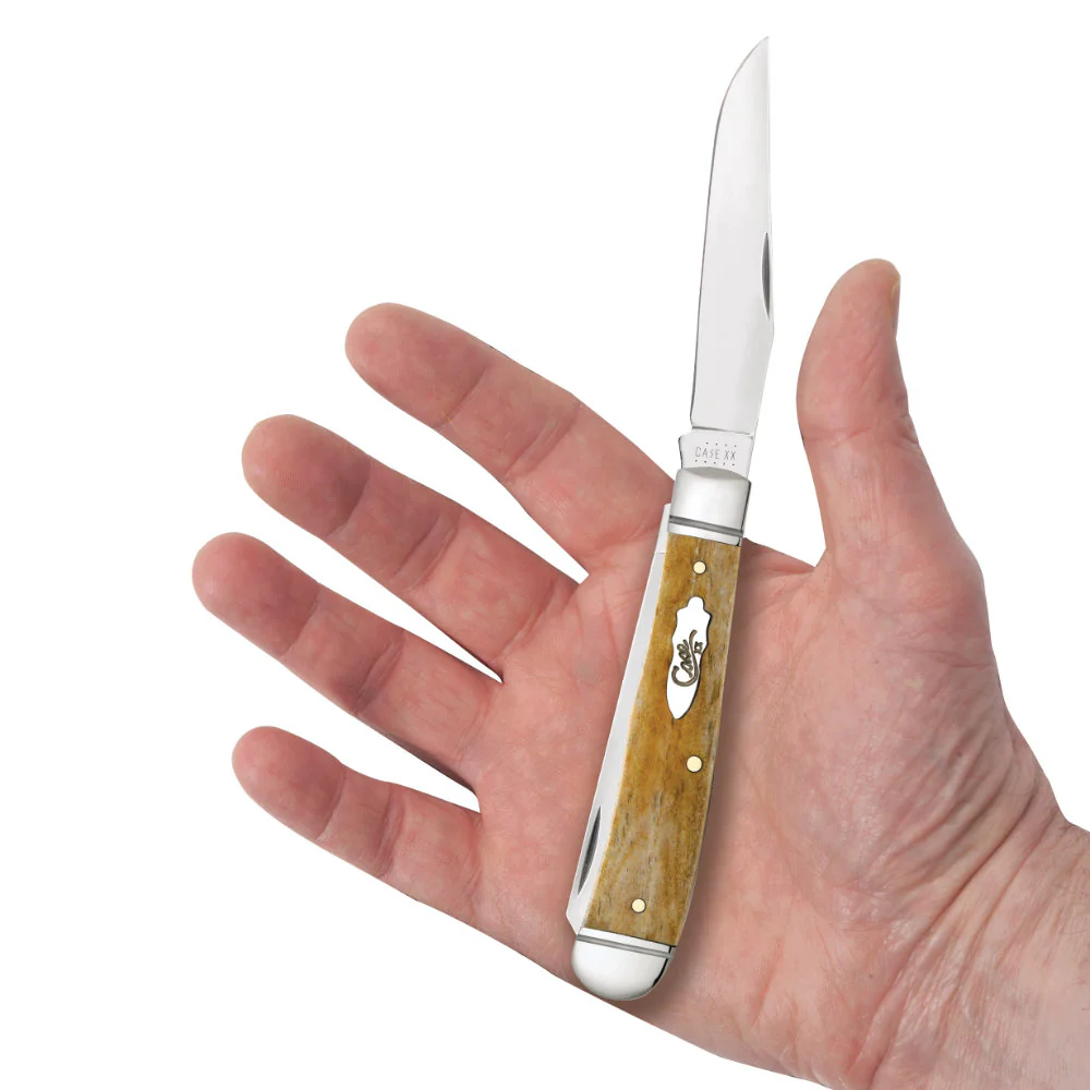 Case Trapper Smooth Antique Bone Pocket Knife - Image 5