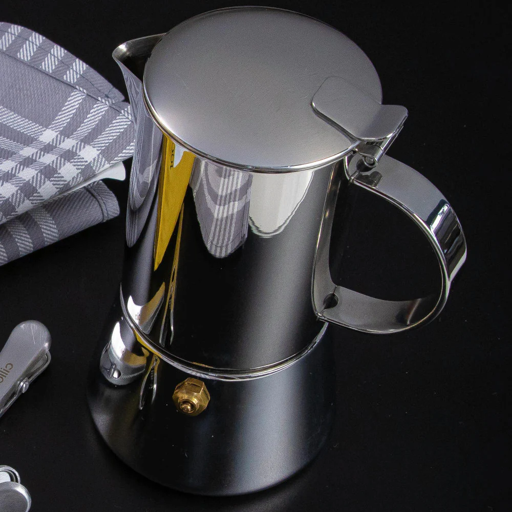 Cilio 8.5 oz. Aida Stovetop Espresso Maker - Image 2